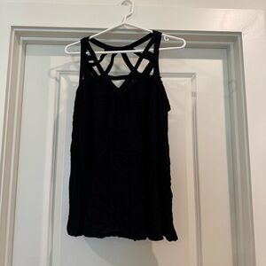 Mittoshop Black Strappy Tank Top